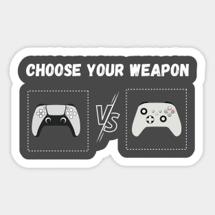 choose your weapon games controllers Sticker